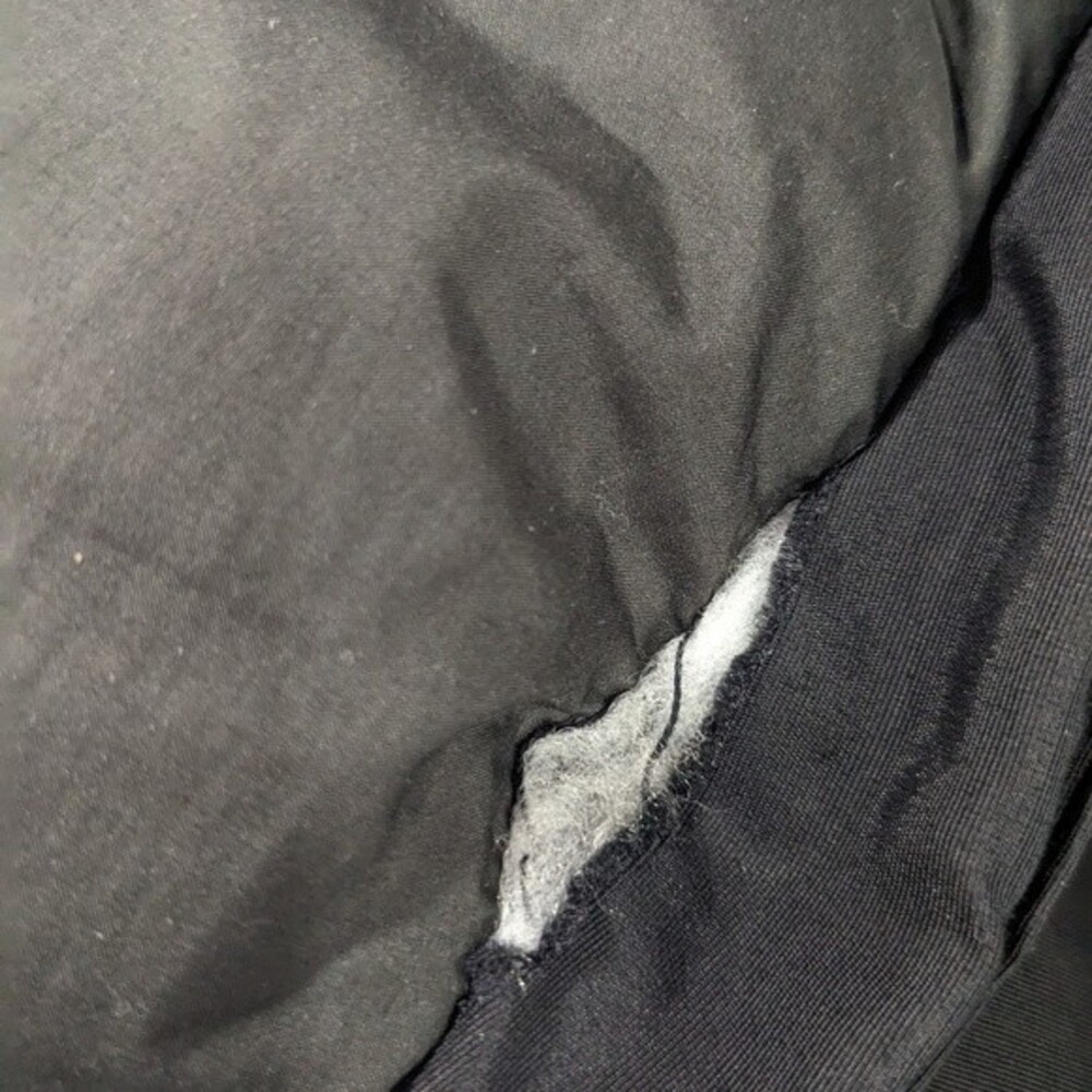 Zara Basic Outerwear Black Hooded Padded Coat, Me… - image 4